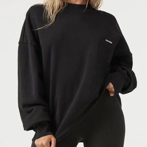 JOAH BROWN Black Classic Crew Pullover